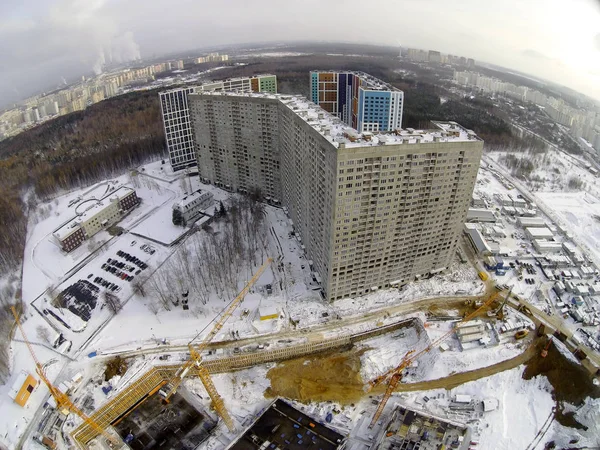 Будівельний майданчик у місті — стокове фото