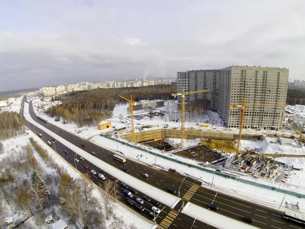 Baustelle in der Stadt — Stockfoto