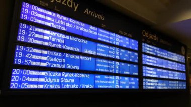 Uçus tarifesi Dijital Pano bir Havaalanı'nda