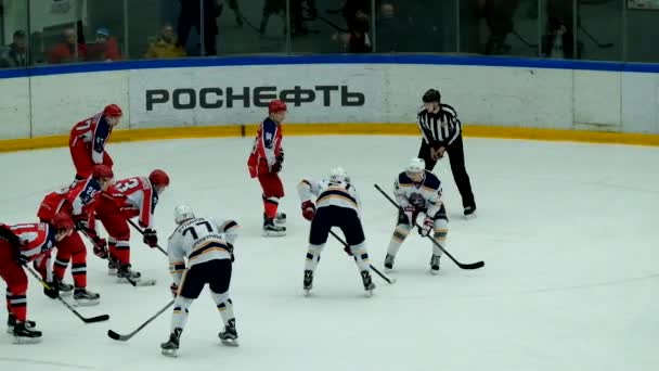 Αγώνα χόκεϊ στο παλάτι του πάγου Vityaz — Αρχείο Βίντεο