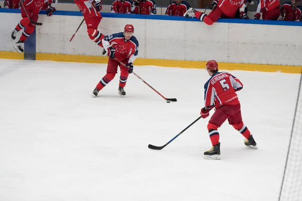 Hockey match in Vityaz Ice Palace — Stock Photo, Image