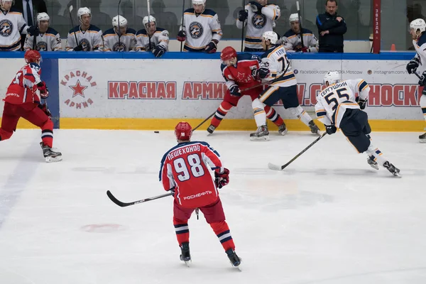 Jogo de hóquei em Vityaz Ice Palace — Fotografia de Stock