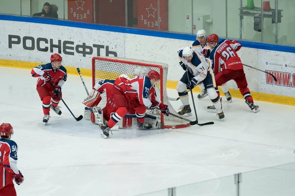 Partido de hockey en Vityaz Ice Palace — Foto de Stock