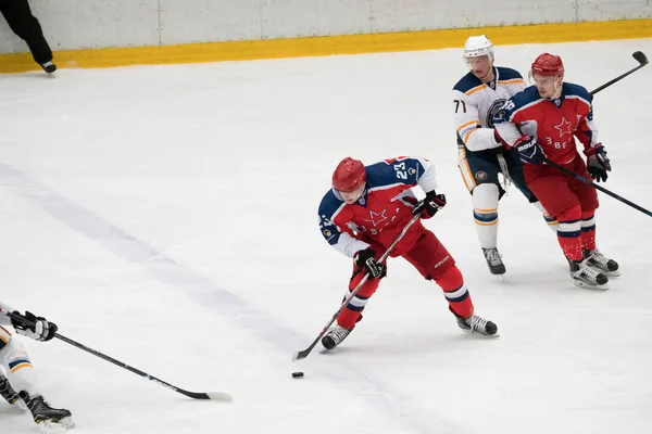 Хоккейный матч в Витязском дворце — стоковое фото