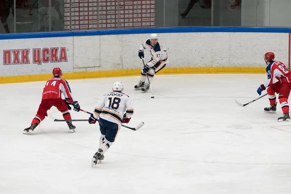 Jogo de hóquei em Vityaz Ice Palace — Fotografia de Stock