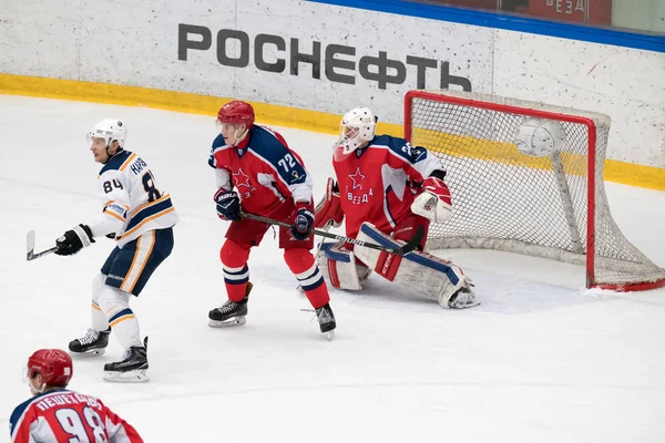 Match de hockey au Palais de Glace Vityaz — Photo