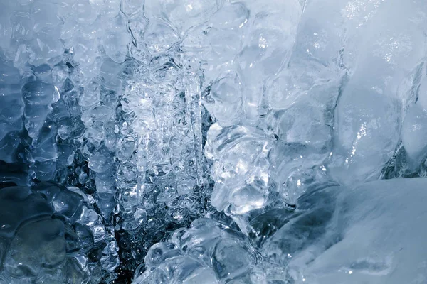 Texture of a frozen ice — Stock Photo, Image