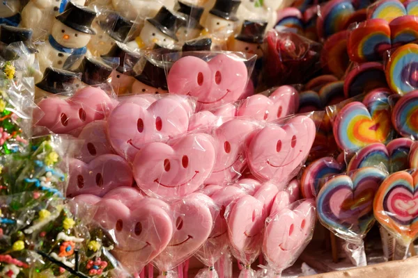 Lolipoplar dükkanda Noel Fuarı