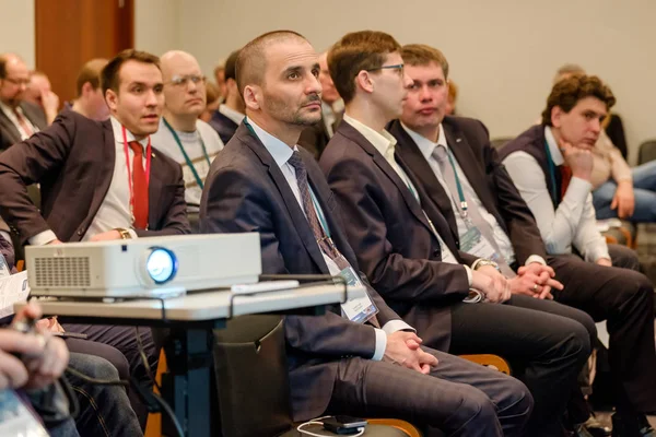 Publiek in conferentie hall — Stockfoto