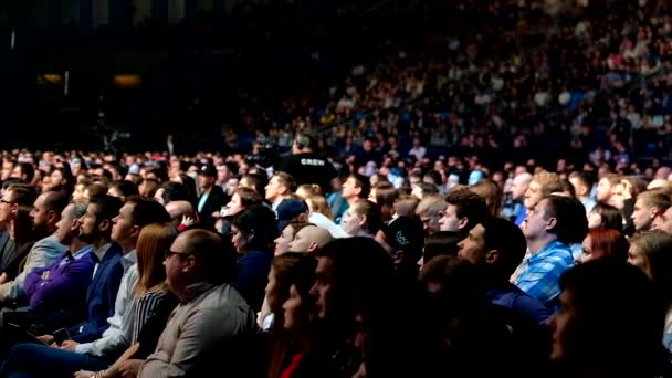 Publiczność w sali konferencyjnej — Wideo stockowe