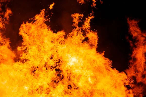 Wielki pożar płomień tło — Zdjęcie stockowe