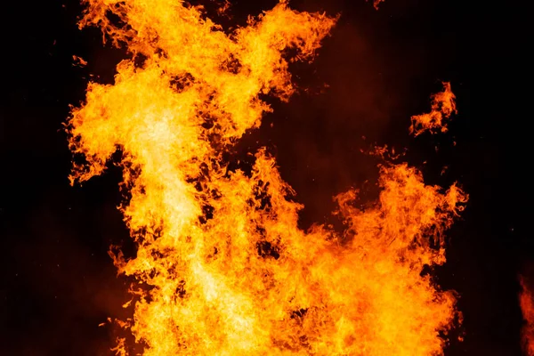 Great fire flame background — Stock Photo, Image