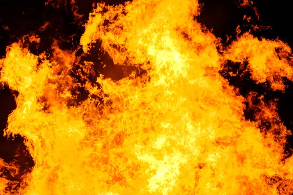 Grande fogo fundo chama — Fotografia de Stock