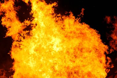 Büyük yangın alev arka plan