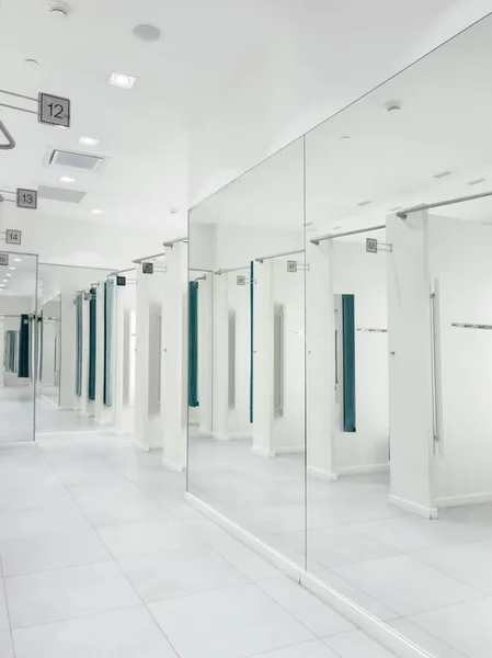 Interior of dressing room in the mall — Stock Photo, Image