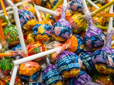Chupa Chups mağaza satış için şekerler