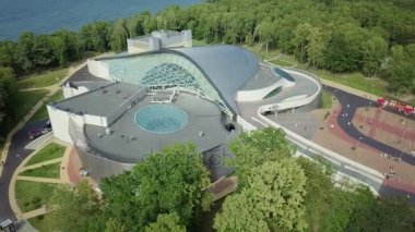 Amber Hall tiyatro tatil Svetlogorsk havadan görünümü