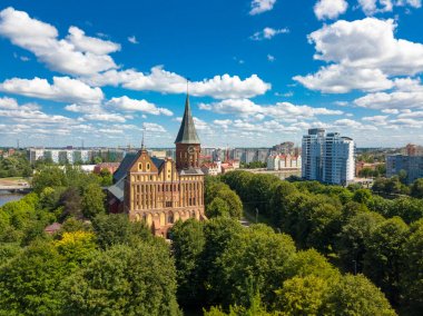 Kaliningrad, Rusya Kant adasının hava cityscape