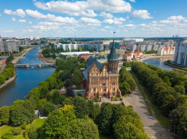 Kaliningrad, Rusya Kant adasının hava cityscape