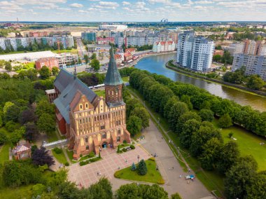 Kaliningrad, Rusya Kant adasının hava cityscape