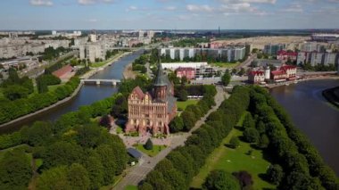 Kaliningrad, Rusya Kant adasının hava cityscape
