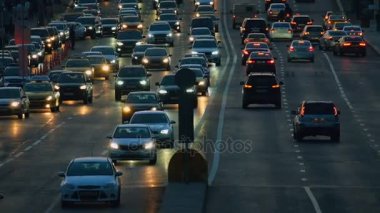 Otoyolda trafik vardı.