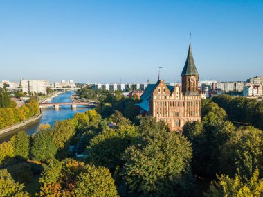 Kaliningrad, Rusya Kant adasının hava cityscape
