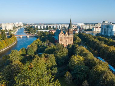 Kaliningrad, Rusya Kant adasının hava cityscape