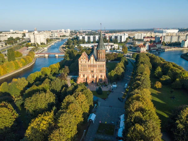 Kaliningrad, Rusya Kant adasının hava cityscape — Stok fotoğraf