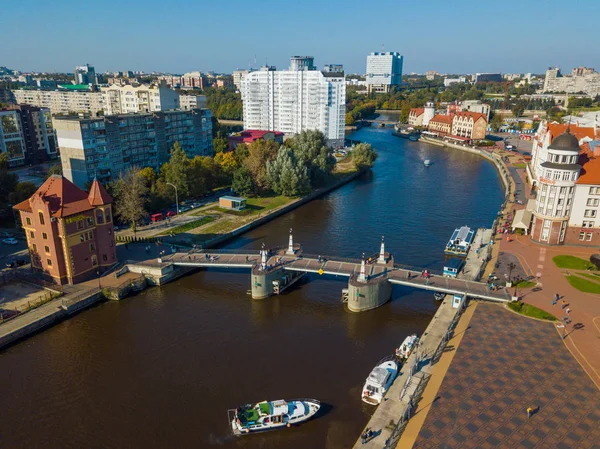 A légi felvétel a hal village kerület Kalinyingrád városában — Stock Fotó