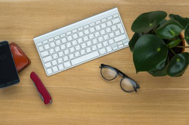 Nesneler tablo, üstten görünüm.