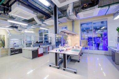 Modern Bilimsel Laboratuarı iç Skolkovo Teknopark