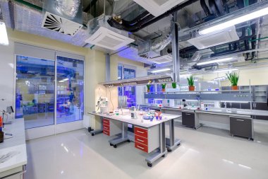 Modern Bilimsel Laboratuarı iç Skolkovo Teknopark