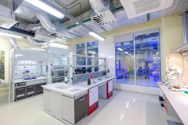 Modern Bilimsel Laboratuarı iç Skolkovo Teknopark