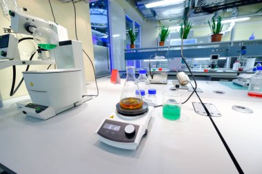 Modern Bilimsel Laboratuarı iç Skolkovo Teknopark