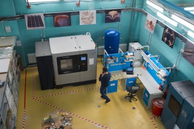 Modern sanayi işyeri iç Skolkovo Teknopark