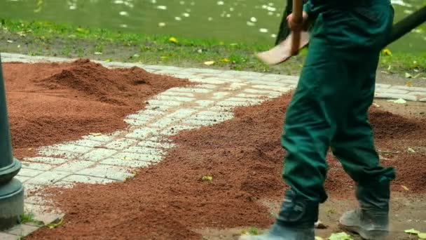 Дорожнє покриття на стиснення — стокове відео