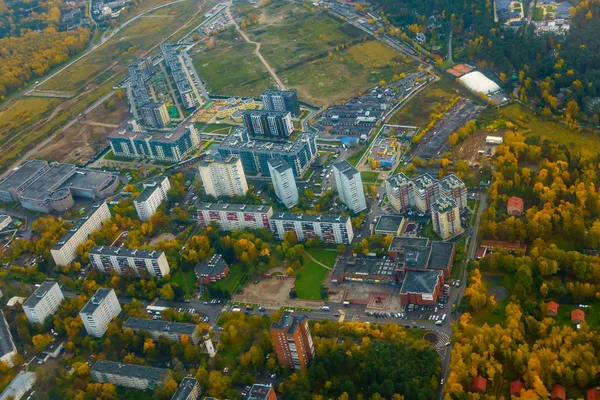 Luftaufnahme des mehrstöckigen Viertels — Stockfoto