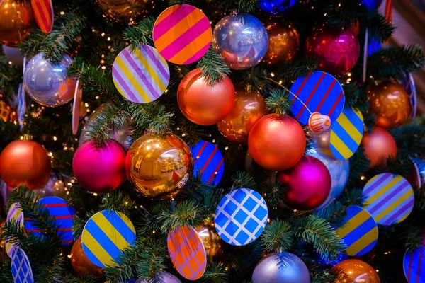Makro vánoční strom dekorace — Stock fotografie