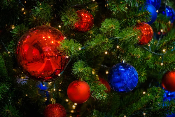 Christmas tree decorations macro — Stock Photo, Image