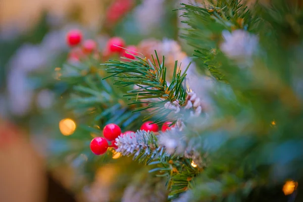 Christmas tree decorations macro — Stock Photo, Image