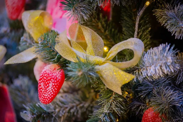 Christmas tree decorations macro — Stock Photo, Image