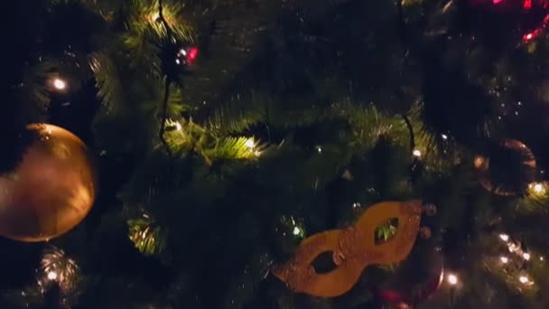 户外市场的圣诞树 — 图库视频影像
