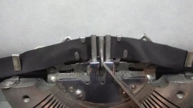 Metin ve daktiloda yazmak yazmak