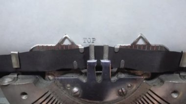 Metin ve daktiloda yazmak yazmak