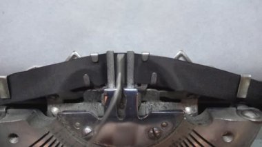 Metin ve daktiloda yazmak yazmak