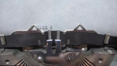 Metin ve daktiloda yazmak yazmak