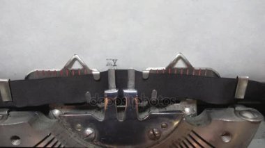 Metin ve daktiloda yazmak yazmak