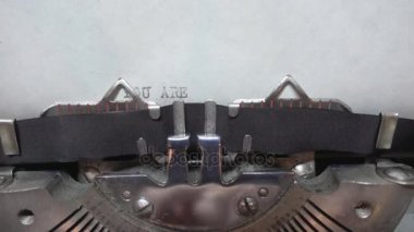 Metin ve daktiloda yazmak yazmak