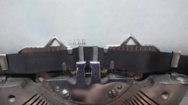 Metin ve daktiloda yazmak yazmak